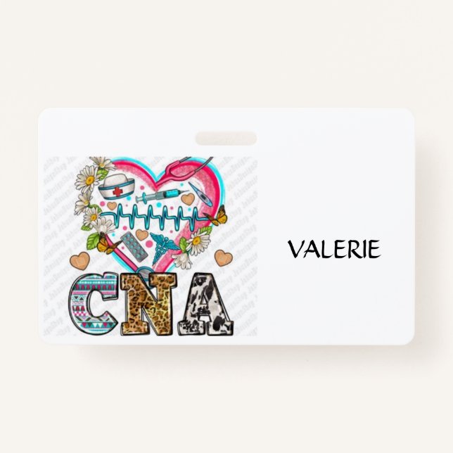 CNA Certified Nurse Aide Name Badge (Devant)