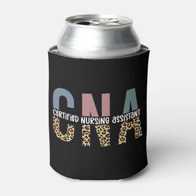 CNA Certified Nursing Assistant Cheetah Print Dosenkühler (Kanne Vorderseite)
