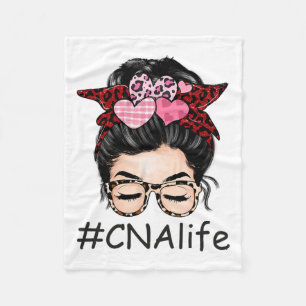 Cna Certified Nursing Istant Valentine Day Niedlic Fleecedecke