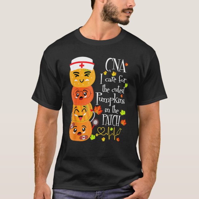 CNA Ich kümmere mich um den Niedlichen Kürbis in d T-Shirt (Vorderseite)