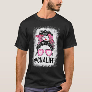 Cna Krankenpfleger Leben Gebleicht  Rosa Leopard U T-Shirt
