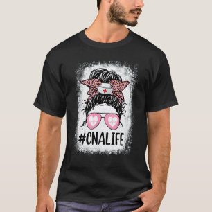 Cna Krankenpfleger Leben Gebleicht  Rosa Leopard U T-Shirt