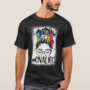 Cna Krankenschwester Leben Gebleichtes Tie Dye Uno T-Shirt