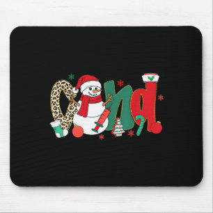 Cna Krankenschwester Schneemann Frohe Weihnachten Mousepad