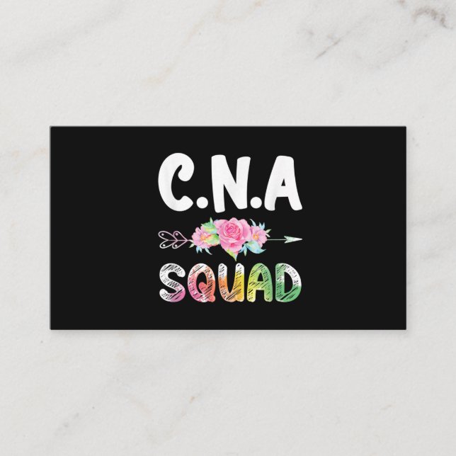CNA-Krankenschwester-Squad-zertifizierter Krankenp Visitenkarte (Vorderseite)