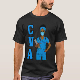 CNA Krankenschwestern Melanin Black History Month  T-Shirt