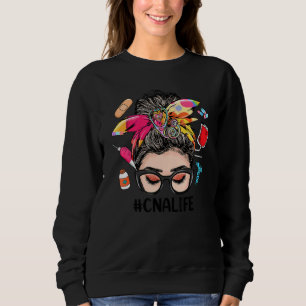 CNA Life unordentlicher Dutt Frauen CNA Sweatshirt