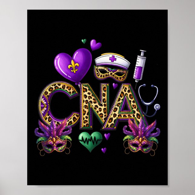 Cna Mardi Gras zertifizierte Krankenpflege Istant  Poster (Vorne)