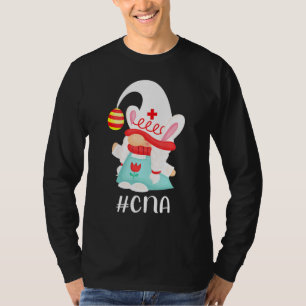 Cna Nurse Assistant Scrub Life Nurse Bunny Gnome E T-Shirt