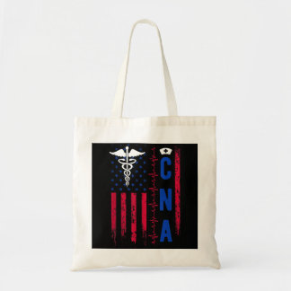 CNA Nurse USA Flag Certified Nursing Assistant Hos Tragetasche