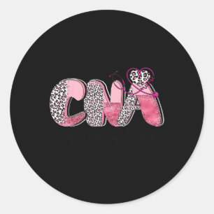Cna Pink Ribbon Brustkrebs Sensibilisierungskampag Runder Aufkleber