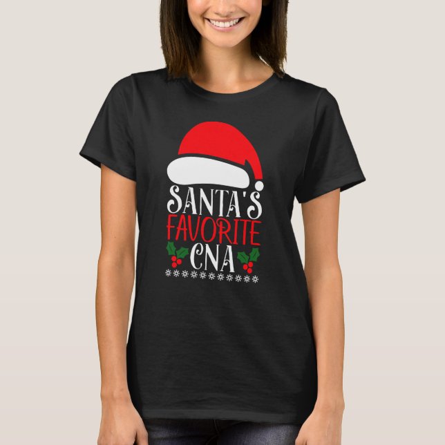 CNA Santas T-shirt de Noël favori (Devant)