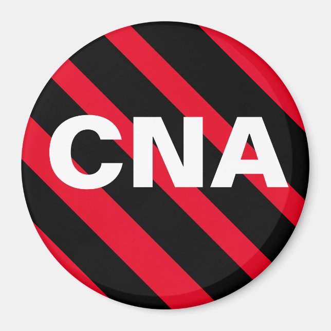 CNA-Schwarz/Rot-Magnet Magnet (Vorne)