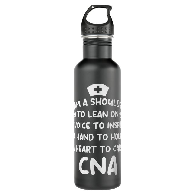 CNA Support Certified Nursing Assistant Medical Nu Edelstahlflasche (Vorderseite)