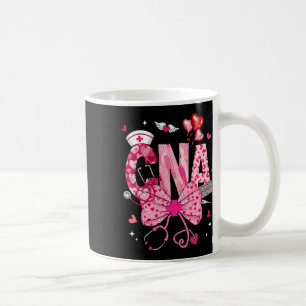 Cna Valentine Kokette Schleife Stethoskop Krankens Kaffeetasse