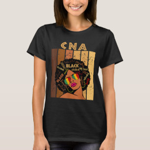 CNA-zertifizierter Krankenpfleger Afro Black Histo T-Shirt