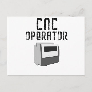 CNC-Bediener Postkarte