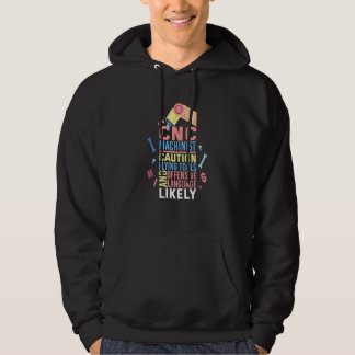 CNC-Fliegerwerkzeuge und Offensive Sprache Hoodie