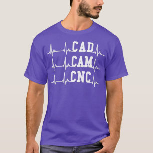 CNC-Herzschlag EKG CNC-Maschine T-Shirt