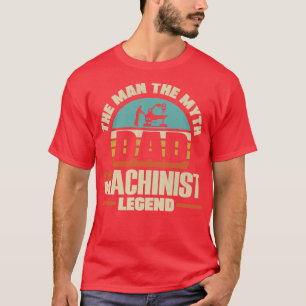 CNC-Machinist Metalworker Macher Vater T-Shirt