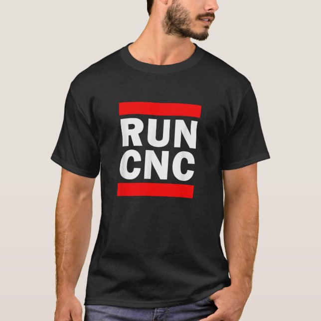 CNC-Maschinenführer CNC-Programmierer ausführen T-Shirt (Vorderseite)