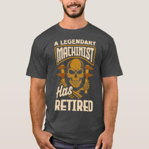 CNC-Maschinist Metallbearbeitungsmaschine müde T-Shirt