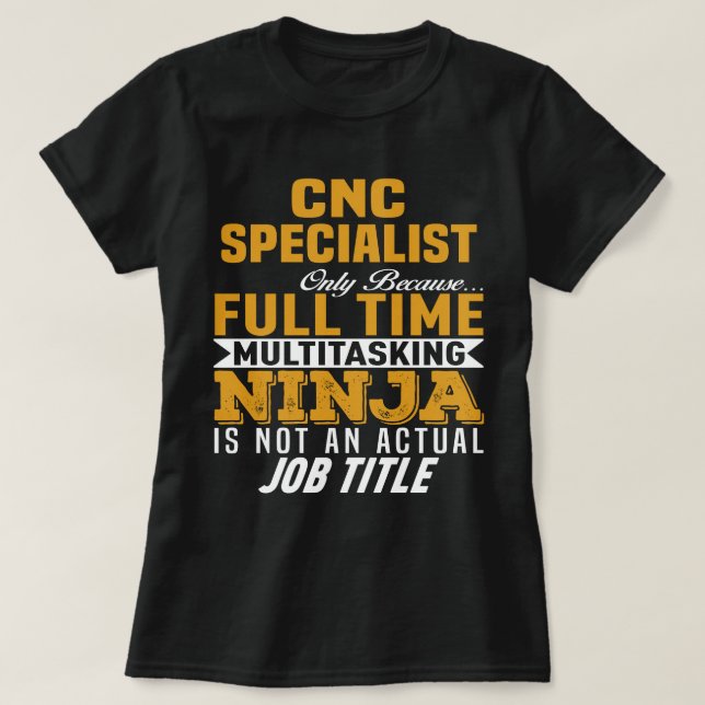 CNC-Spezialist T-Shirt (Design vorne)