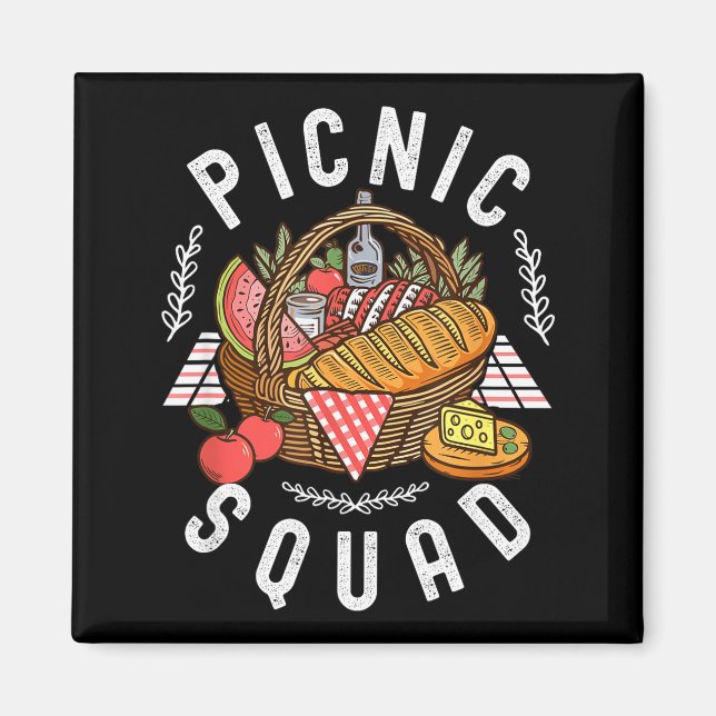 Cnic Squad Funny Family Reunion Friends Cnicking Q Magnet (Vorne)