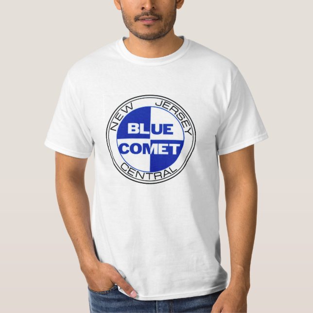 CNJ blauer Kometen-Trommelfell-T - Shirt (Vorderseite)