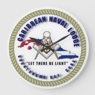 CNL Masonic Items Große Wanduhr