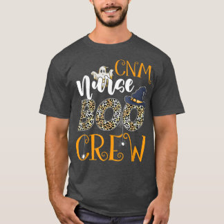 CNM Nurse Boo Crew Spooky Halloween Boo Ghost Kost T-Shirt