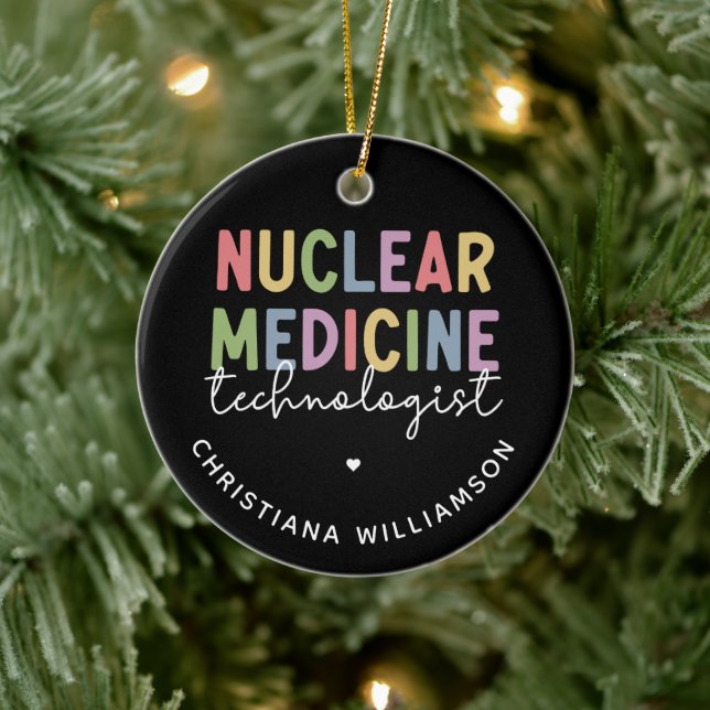 CNMT-Geschenke für den Nuklearen Medizintechniker Keramik Ornament (Baum)