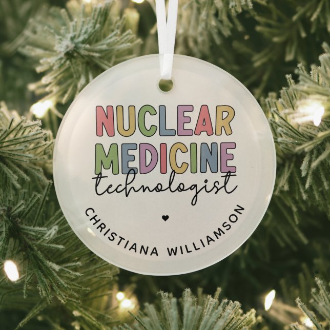 CNMT-Geschenke für den Nuklearen Medizintechniker Ornament Aus Glas (InSitu)
