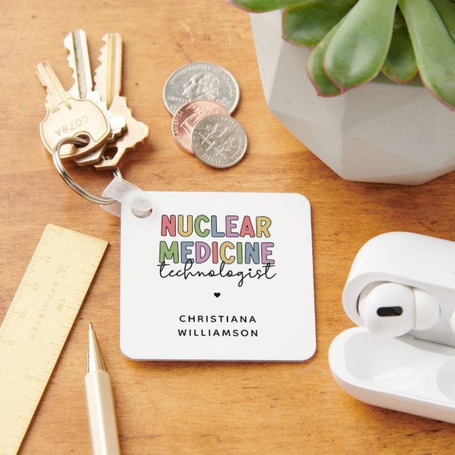 CNMT-Geschenke für den Nuklearen Medizintechniker Schlüsselanhänger (Schreibtisch)