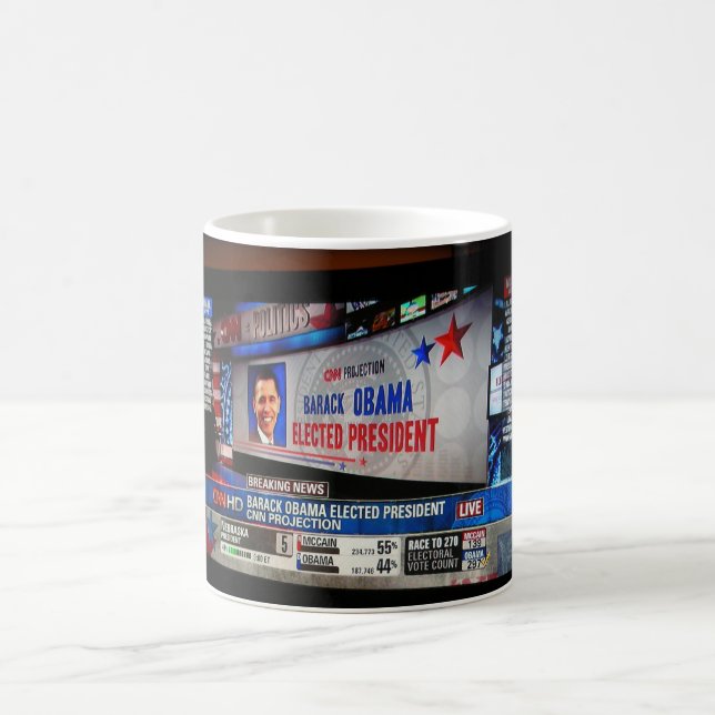 CNN : Obama a élu le Président Mug (Centre)