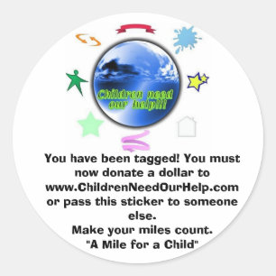 CNOH Logo, Sie wurden markiert! Sie müssen jetzt d Runder Aufkleber