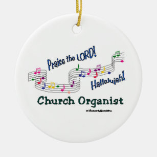 Cnotes-Kirchen-Organist Keramik Ornament