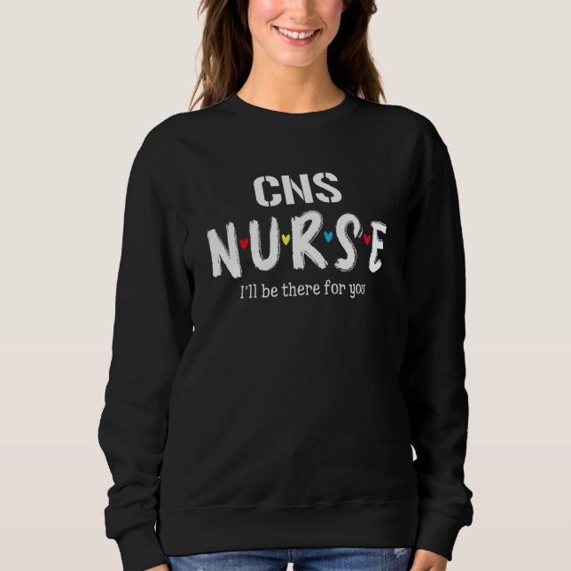 Cns Nurse Kariert Red Liebe Heart Stethoscope Rn N Sweatshirt (Vorderseite)