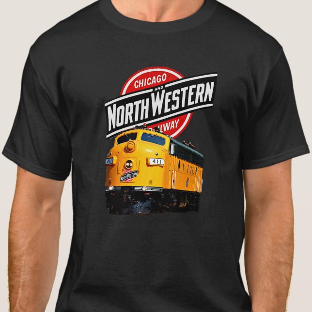 CNW Chicago North Western Railgelber Diesel T-Shirt (Von Creator hochgeladen)