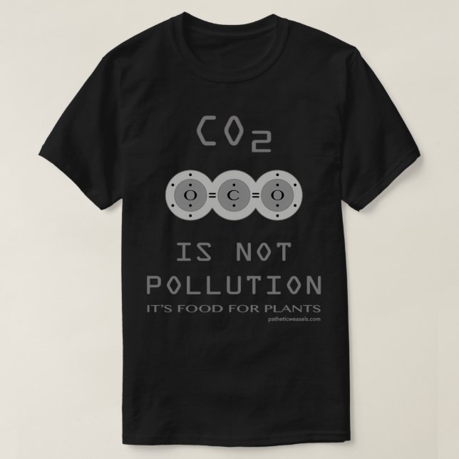 CO2 IST KEINE VERSCHMUTZUNG T-Shirt (Design vorne)