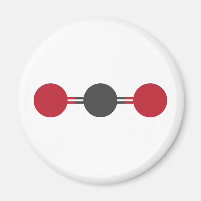 CO2 Molekulare Struktur Magnet (Vorne)