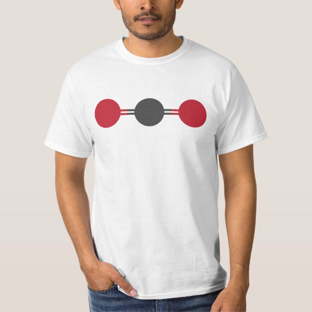 CO2 molekulare Struktur T-Shirt (Vorderseite)