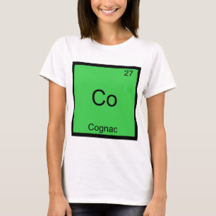 Co - Cognac Lustiges Chemie-Element-Symbol T-Shirt