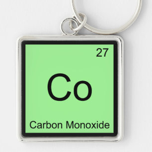 Co - Kohlenmonoxid Chemie Element Symbol T-Shirt Schlüsselanhänger