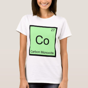 Co - Kohlenmonoxid Chemie Elementsymbol T-Shirt