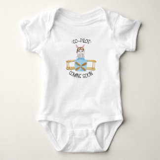 Co-Pilot kommt bald neues Baby Geschenk, Flugzeug Baby Strampler