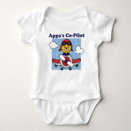 Co-Pilot von Appa - Niedliches Flugzeug Baby Strampler