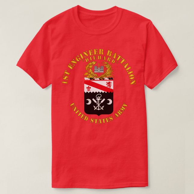 COA 1. Engineer Battalion Diehard T-Shirt (Design vorne)