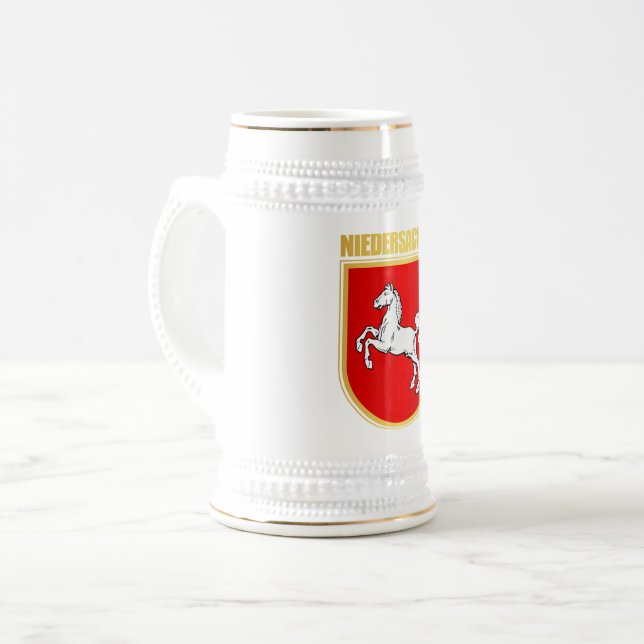 COA Niedersachsen (Niedersachsen) Bierglas (Vorderseite Links)