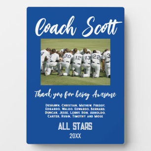 COACH AWARD für besten Baseballfußball-Trainer Fotoplatte
